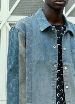 Men Marine Serre Shirts^Regenerated Moon Denim Overshirt
