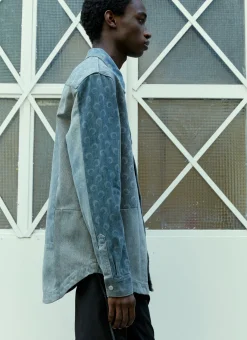 Men Marine Serre Shirts^Regenerated Moon Denim Overshirt