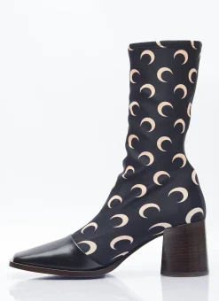 Regenerated Moon Jersey Ankle Boots></noscript>Marine Serre New