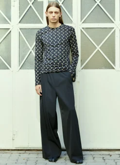 Men Marine Serre T-Shirts^Regenerated Moon Long Sleeve T-Shirt