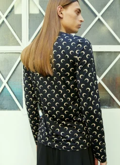 Men Marine Serre T-Shirts^Regenerated Moon Long Sleeve T-Shirt