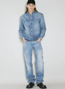 Men Saint Laurent Shirts^Relaxed Denim Overshirt