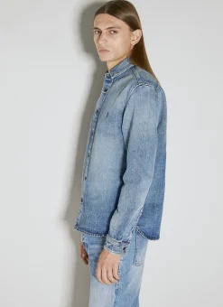 Men Saint Laurent Shirts^Relaxed Denim Overshirt
