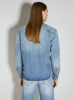 Men Saint Laurent Shirts^Relaxed Denim Overshirt