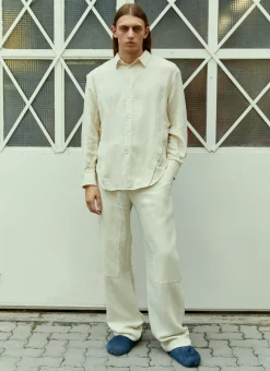 Men Eckhaus Latta Pants^Relaxed Linen Pants