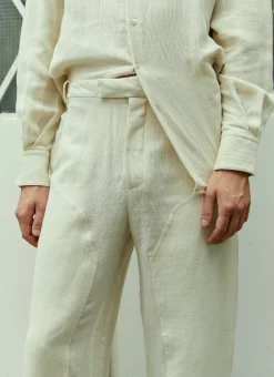 Men Eckhaus Latta Pants^Relaxed Linen Pants