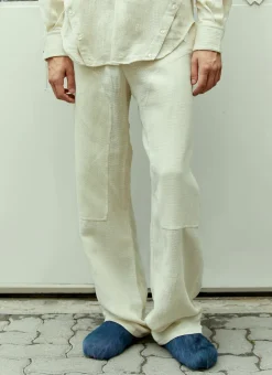 Men Eckhaus Latta Pants^Relaxed Linen Pants