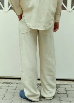 Men Eckhaus Latta Pants^Relaxed Linen Pants