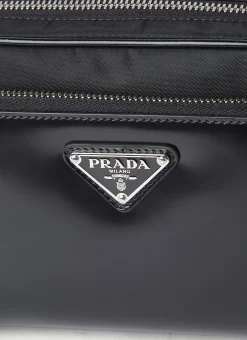 Men Prada Belt Bags^Re-Nylon And Leather Belt Bag