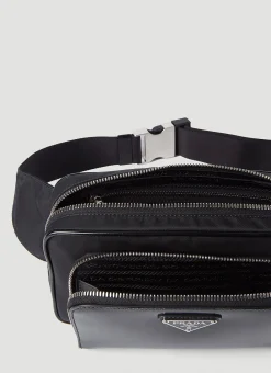 Men Prada Belt Bags^Re-Nylon And Leather Belt Bag