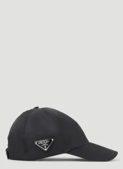Men Prada Hats^Re-Nylon Baseball Cap