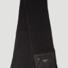 Men Prada Scarves^Re-Nylon Pocket Knitted Scarf