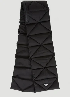 Men Prada Scarves^Re-Nylon Quilted Hooded Scarf