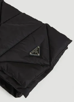 Men Prada Scarves^Re-Nylon Quilted Hooded Scarf