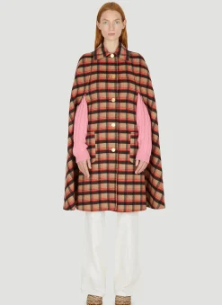 Reversible Double Checked Cape>Gucci Clearance