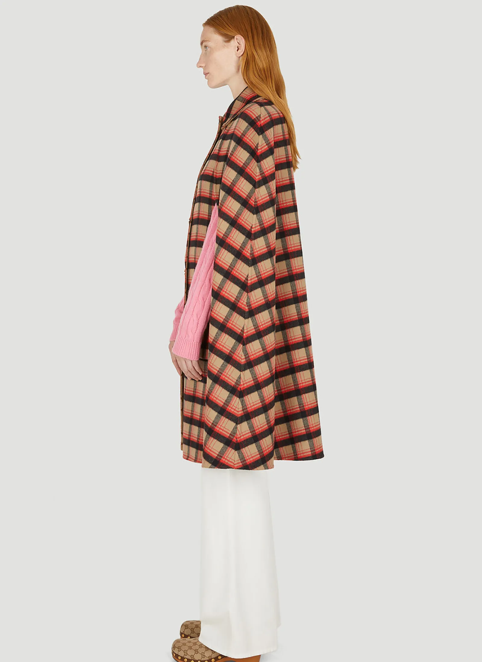 Reversible Double Checked Cape>Gucci Clearance