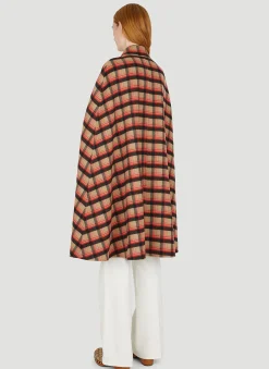 Reversible Double Checked Cape><noscript><img width=