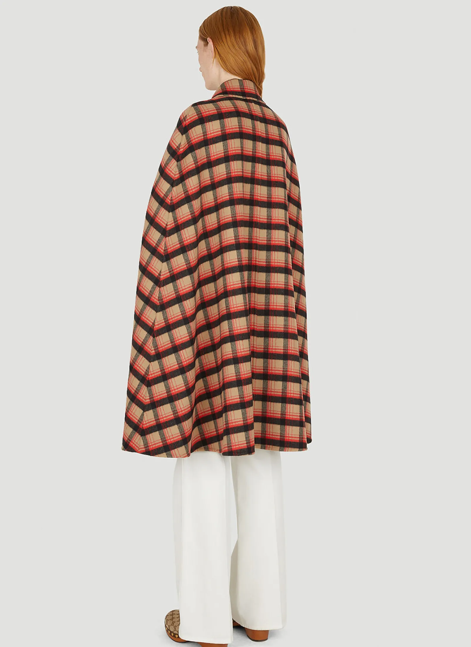 Reversible Double Checked Cape>Gucci Clearance