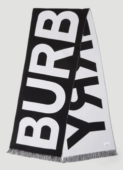 Men Burberry Scarves^Reversible Logo Scarf