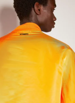 Men Vetements Jackets^Reversible Scribbled Hooded Bomber Jacket