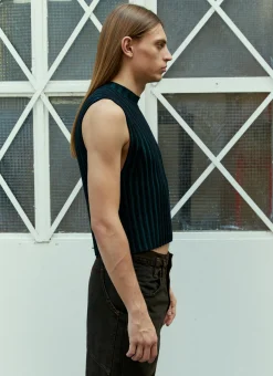 Men Eckhaus Latta Knitwear^Rib Keyboard Vest