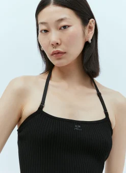 Rib Knit Strap Mini Dress><noscript><img width=