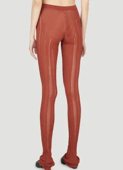 Ribbed Knitwear Leggings><noscript><img width=