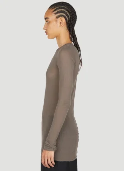 Ribbed Long Sleeve T-Shirt></noscript>Rick Owens Outlet