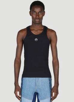 Men Marine Serre Tops^Ribbed Tank Top