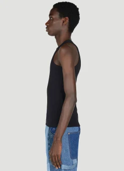 Men Marine Serre Tops^Ribbed Tank Top