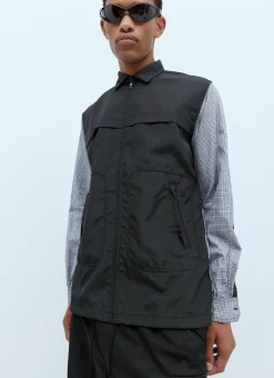Men Junya Watanabe Shirts^Ripstop Panel Shirt