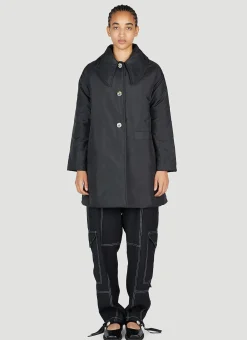 Ripstop Quilted Reversible Coat>GANNI
