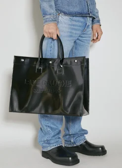 Men Saint Laurent Tote Bags^Rive Gauche Large Tote Bag