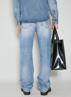 Men Saint Laurent Tote Bags^Rive Gauche Large Tote Bag