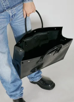 Men Saint Laurent Tote Bags^Rive Gauche Large Tote Bag