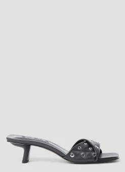 Rocco Eyelet High Heel Mule>BY FAR Sale