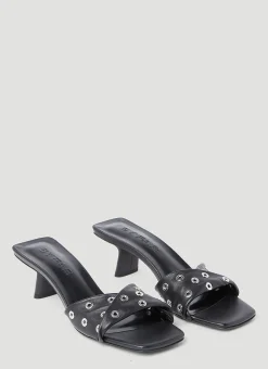 Rocco Eyelet High Heel Mule>BY FAR Sale