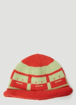 Men Acne Studios Hats^Rolled Brim Face Beanie Hat