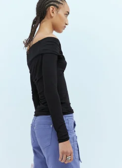 Rose Mesh Long Sleeve Top></noscript>Blumarine Outlet