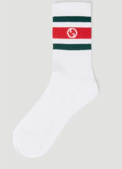 Men Gucci Socks^Round Interlocking G Socks