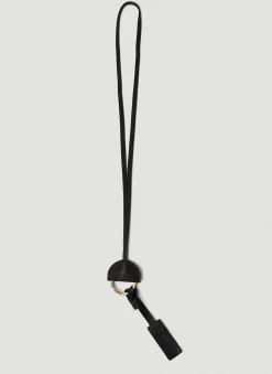 Men Saint Laurent Keyrings^Round Lanyard Keyring