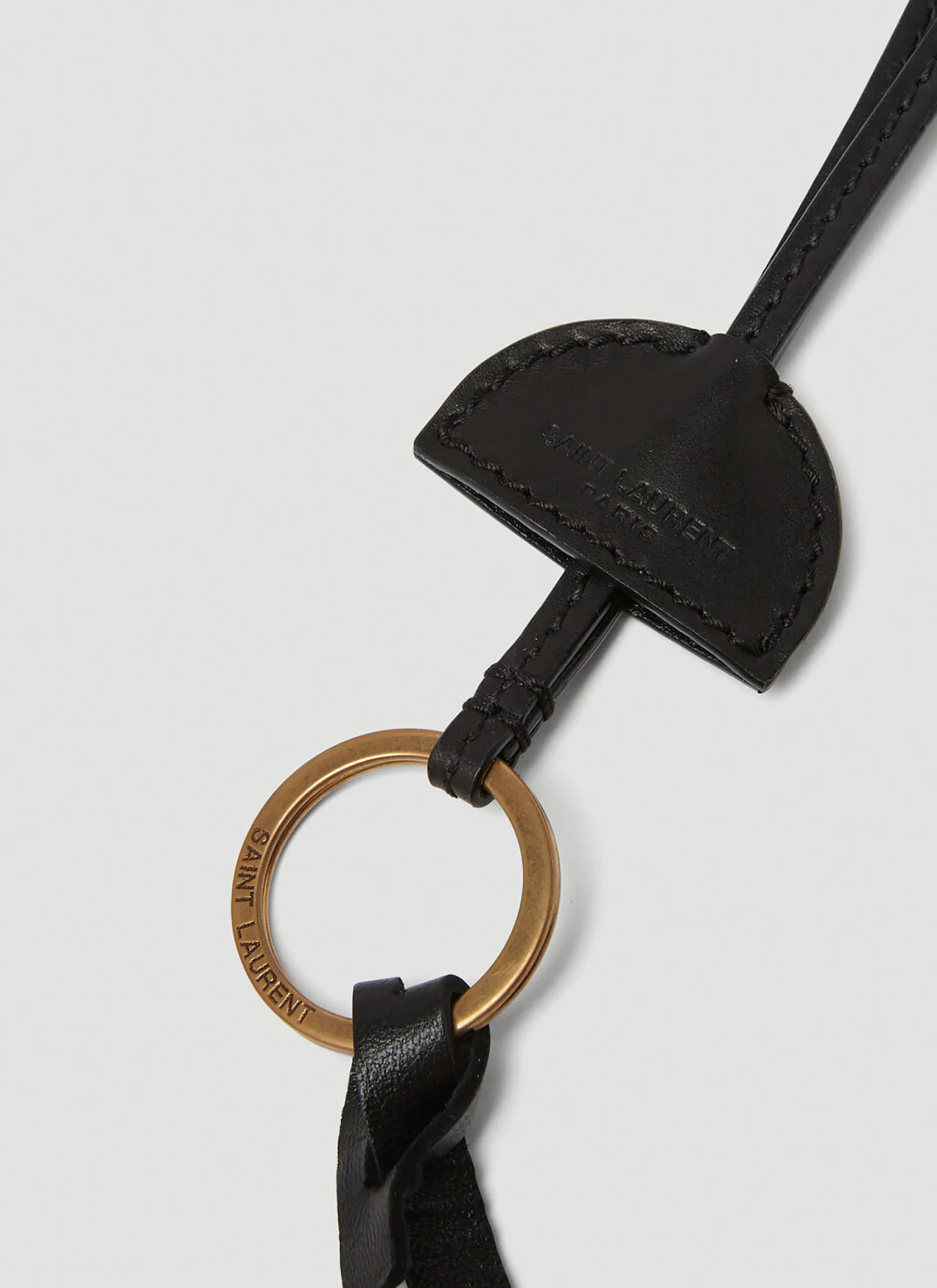 Men Saint Laurent Keyrings^Round Lanyard Keyring