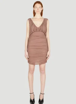 Ruched Mini Dress>Saint Laurent Online