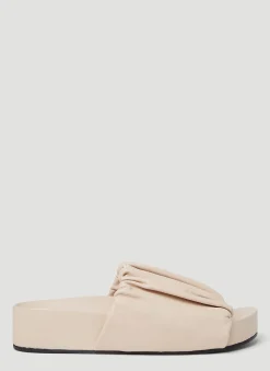 Ruched Sandals>Jil Sander Outlet