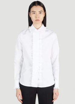Ruffle Trim Shirt>Saint Laurent
