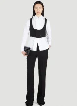 Ruffle Trim Shirt>Saint Laurent