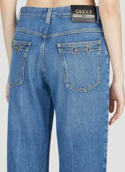 80S Fit Horsebit Jeans></noscript>Gucci Online