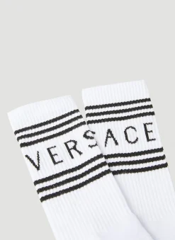 Men Versace Socks^90S Vintage Logo Sports Socks