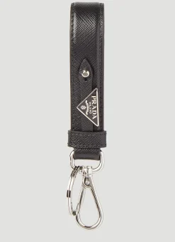 Men Prada Keyrings^Saffiano Leather Keychain