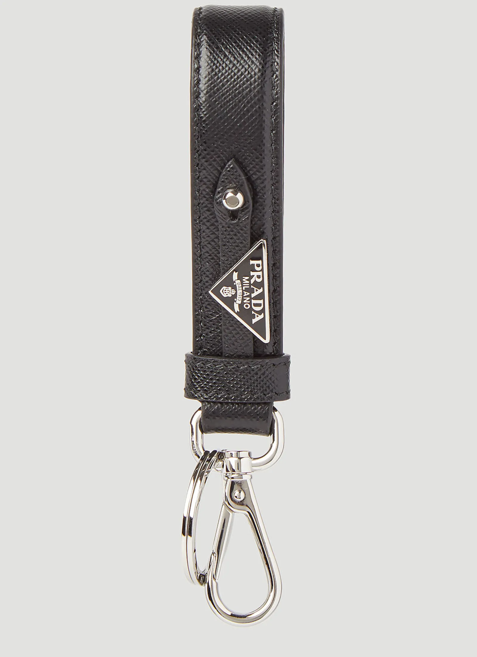 Men Prada Keyrings^Saffiano Leather Keychain
